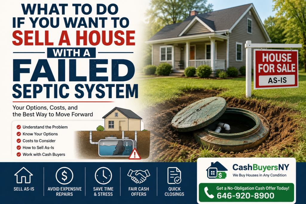 What to Do If You Want to Sell a House With a Failed Septic System